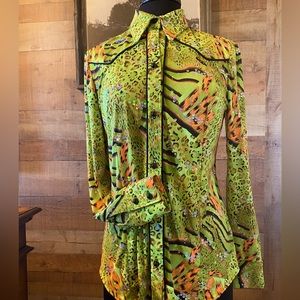 LimeGreen Show Blouse